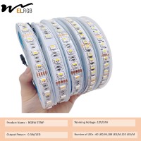 Bande LED Cuivre 5050 RGBW Quatre-en-un 12V/24V IP20 Basse Tension 108LED/M 120LED/M 7 Couleurs Changeantes pour Bureau