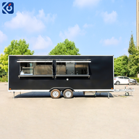 CAMPTRL Nouvelle remorque de type conteneur pour la vente de nourriture de rue, café, hamburgers, frites, glaces, barbecue, camion de nourriture mobile CE DOT
