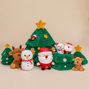 Christmas Tree Plush Pillow <b>Toy</b> Ornaments New Year Holiday Gift <b>Soft</b> Plush Santa Claus Elk <b>Stuffed</b> Animals <b>Toys</b> - Product Image 3