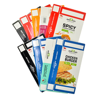 Emballage alimentaire en carton blanc de qualité alimentaire, imprimé sur mesure, résistant à l'humidité, pour aliments congelés, stockage au congélateur, boîte pour poulet frit congelé, boîte pour hamburgers