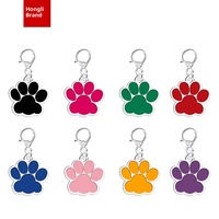 HONGLI Médaille pour chien en alliage de zinc, motif dessin animé, légère, anti-perte, pendentif pour animaux de compagnie, forme 3D, impression en relief, mousqueton