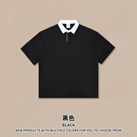 Polo rafraîchissant Sorona pour homme, haut à manches courtes contrastant style Old Money