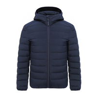 Veste matelassée légère et chaude pour homme, coupe-vent, personnalisée, de haute qualité, avec col montant et design avant, idéale pour la randonnée