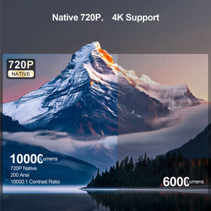 Usine En Gros Full HD Cinéma 4K Mini Wifi Projecteur 720P Home Cinéma Portable Mirroring Projecteurs LCD Vidéo Proyector - Product Image 3