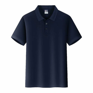 T-<span class=keywords><strong>Shirt</strong></span> <span class=keywords><strong>Polo</strong></span> Blu Navy per Uomo con Logo Ricamato, Magliette in Cotone da Uomo - Product Image 2