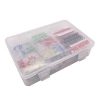 Kit d'assortiment de résistances en Film métallique, 50 pièces, condensateur électromagnétique à Diode Led, ensemble de modules électroniques pour programme