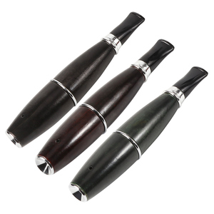 Pipa de tabaco sólida con filtro de 9mm Erliao, pipa de madera lisa hecha a mano, accesorios para fumar, regalo para <span class=keywords><strong>fumador</strong></span> - Product Image 1