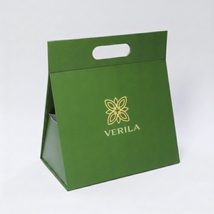 Personalized Custom Luxury <b>Magnetic</b> Paper Gift Box Packaging Special <b>Shaped</b> Foldable Bag for Small Business With Handle - Product Image 3