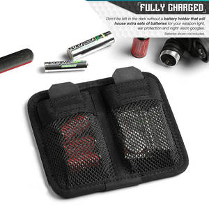 Bolsa de herramientas de malla de nailon multifuncional de doble cara - Puede contener tapones para los oídos de repuesto para baterías y bolsa de almacenamiento táctica para baterías - Product Image 3