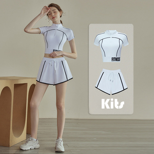 Orange Women's Lightweight Polyester Long Sleeve Gym Fitness Yoga Jacket <b>Sunscreen</b> Breathable Tight Waist Running Blazer Sports - Product Image 6