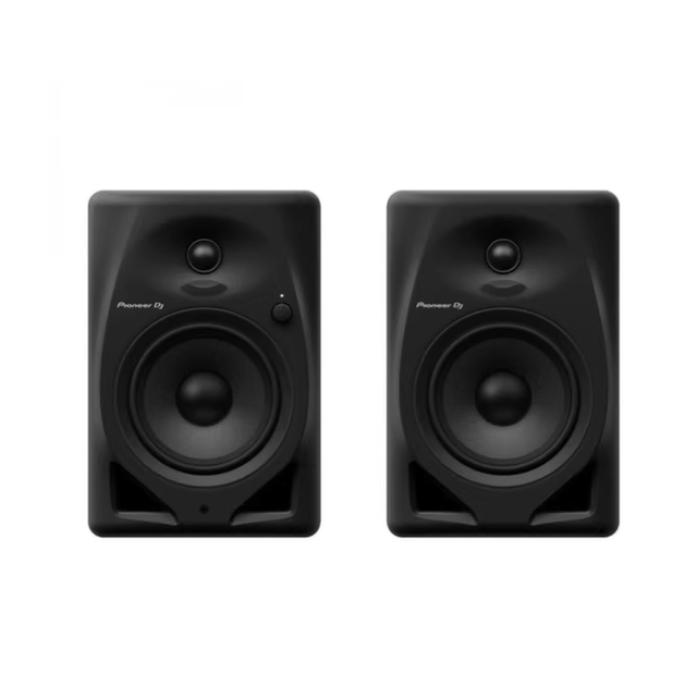 Pioneer DM-50D 5" Active Studio Monitors | DSP Acoustic Optimized, TRS/XLR, RCA, 3.5mm Inputs | for Music Production, DJing, Mix