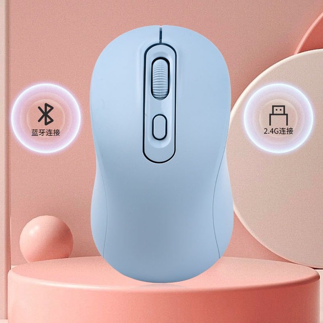 Raton Inalambrico Recargable Dual Mode Bluetooth Mouse 2.4G Wireless Mouse Silent Optical Mice for Laptop Tablet PC Office