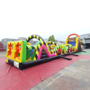 Château gonflable commercial d'extérieur pour fêtes, parcours d'obstacles gonflable avec capacité de 1000 kg et garantie de 3 ans, en vente en gros - Product Image 2