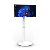 Support de bureau convertible pour téléviseur intelligent VETO 32 pouces à double mode, détachable, 4K UHD, avec batterie intégrée, micro et caméra, pour la maison et le bureau
