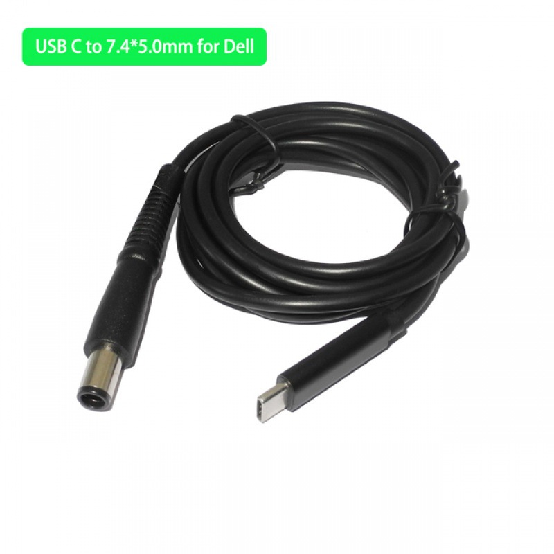 Noir - 7,4-5,0 mm (pour Dell)