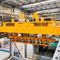 Grúa Puente Electromagnética Modelo QC Wanlong con PLC y Motor, 31.5M de Vano y 16m de Altura de Elevación para Taller/Construcción