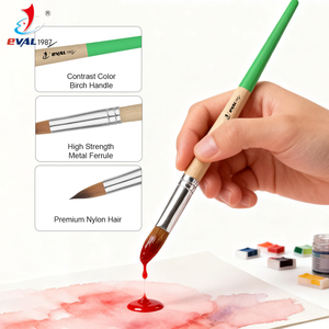<span class=keywords><strong>Pinceau</strong></span> de <span class=keywords><strong>peinture</strong></span> acrylique coloré rond/plat/filbert/angulaire/éventail/chat en forme de langue 11pcs Art Supplier - Product Image 3