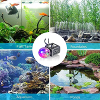 Zaohetian Cool Coloré Lumière Aquarium Fish Tank avec Pompe De Piscine D'eau IP67 Article Chaud Longueur De Câble 1.5m EU/UK/US Plug