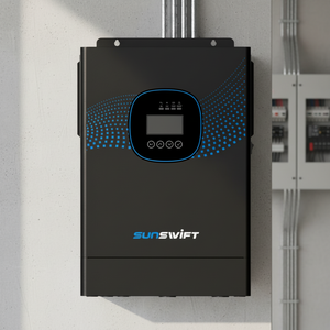 อินเวอร์เตอร์พลังงานแสงอาทิตย์แบบไฮบริด 4KW 24V MPPT คลื่นไซน์บริสุทธิ์ 60Hz |   พลังงานแสงอาทิตย์ + เครื่องกำเนิดไฟฟ้า + แบตเตอรี่ |   ประสิทธิภาพ 94% ซันสวิฟท์ - Product Image 2