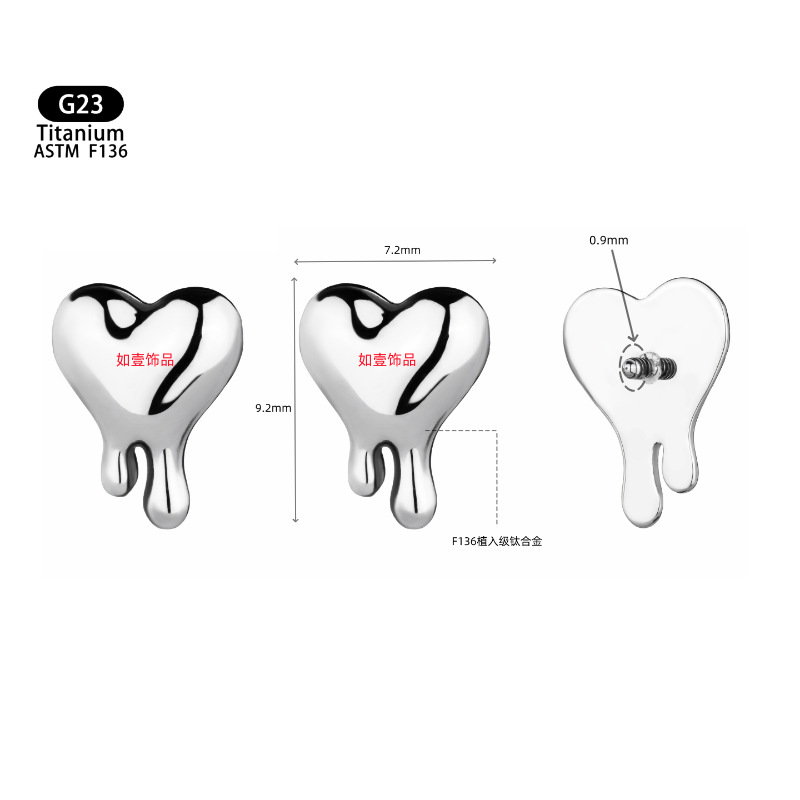 Titanium alloy natural color
