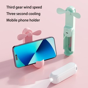 Ventilador USB Portátil Recargable 5 en 1 de 3000mAh, Precio de Fábrica, Mini Ventilador Plegable para el Hogar con Batería de Gran Capacidad - Product Image 2