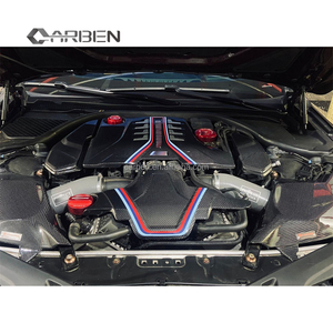 Carben mới MP phong cách khô sợi carbon động cơ bìa cho F90 M5/F91/F92 M8/F93-Carbon Đen - Product Image 2