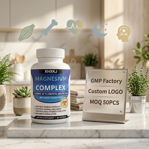 Custom LOGO &amp; Formula GMP Stock TK Popular Magnesium Complex <strong>Supplements</strong> 1000 mg Malate Citrate Muscle Support Magnesium Capsule - Product Image 1