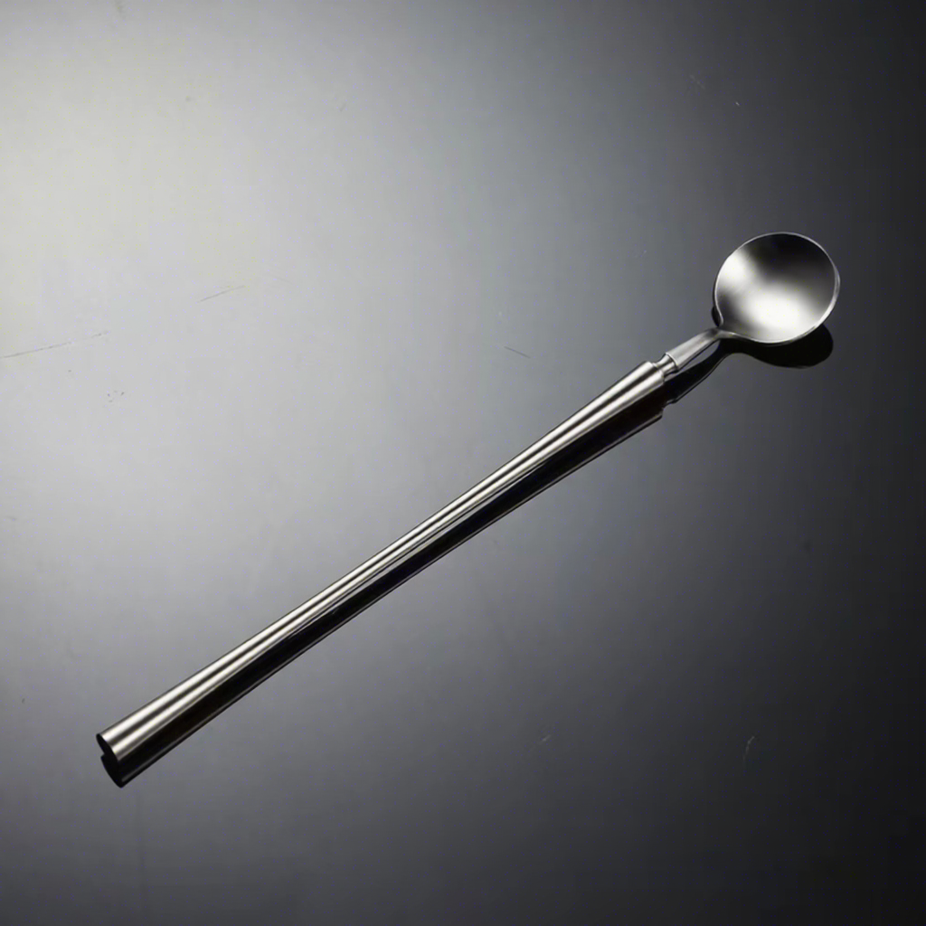Cuchara de hielo de plata