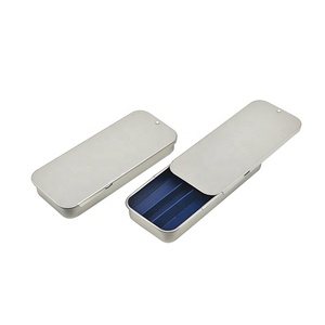 Small Child Safety Cr Sliding Tin Can Custom Size logo Metal Pill Tin Box Child Resistant Packaging for Gummy