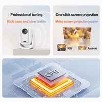 Projecteur vidéo B13 230 ANSI Lumens Full HD 1080P natif avec autofocus et correction trapézoïdale, WiFi6 BT5.0, pour la maison, le bureau et l'extérieur