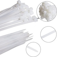 7.5*380mm Nylon plastique industriel 66 attaches de câble robustes usine professionnelle attaches zippées autobloquantes noires personnalisées Chine