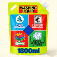 Sac d'emballage liquide personnalisé grande capacité 1,8L 3L 4L pour lessive, gel douche, shampoing, liquide vaisselle, savon liquide