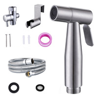 Ensemble de supports de douche à Jet d'eau douce en acier inoxydable 304, shattaf à main, spray de bidet de toilette