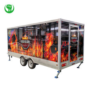 مقطورة جديدة للوجبات السريعة 4 أمتار و 5 أمتار لمتاجر الأطعمة بالتجزئة للمطاعم والمأكولات البحرية للشواء هوت دوج من الألياف الزجاجية - Product Image 6