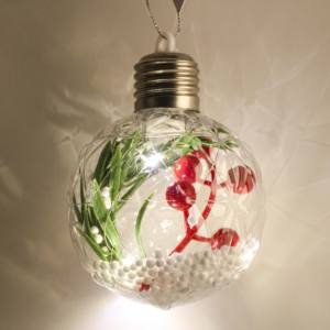 Nouvelles Boules de Noël Artificielles en Plastique Transparentes Remplissables Couleurs Personnalisables pour Fêtes de Noël et Mariages - Product Image 5