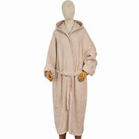 Peignoir de luxe pour hôtel et spa, doux pour la peau, avec capuche, unisexe, service OEM pour toutes les saisons