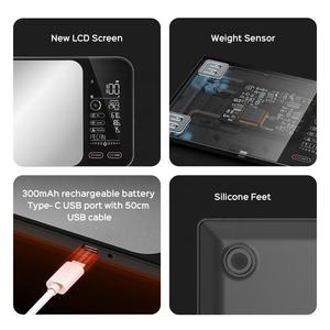 5kg 전자 체중계 주방 저울 스마트 영양 파란 치아 디지털 식품 저울 영양 계산기 포함 - Product Image 6