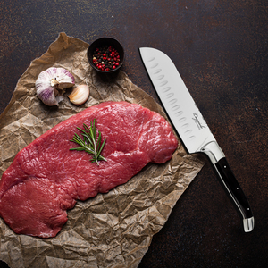 Juego de <span class=keywords><strong>Cuchillos</strong></span> de Cocina Profesionales de 7 Piezas de Calidad Premium, Acero Inoxidable 420 S/S, Aptos <span class=keywords><strong>para</strong></span> Lavavajillas, Afilador, Cuchillo <span class=keywords><strong>para</strong></span> Frutas y Cuchillo <span class=keywords><strong>para</strong></span> Trinchar - Product Image 5