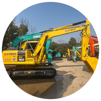 Excavatrice d'occasion Komatsu PC160 PC138 16 tonnes, d'origine japonaise, faible nombre d'heures, sur chenilles, diesel, hydraulique, excellent état, en stock