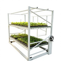 Promotion : Grandes serres agricoles modulaires verticales multi-étages pour culture en rack, pour pépinières commerciales