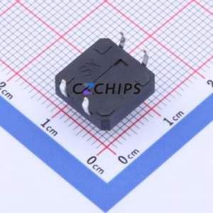 TS127CJ Tactile Switch Through hole Component (THT)-4P,12x12mm Switch Single Pole Single Throw Round Button Through Hole 12mm - Product Image 2