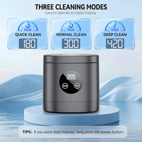 Appareil de nettoyage de prothèses dentaires multifonctionnel professionnel antidérapant à 3 modes, 250 ml, nettoyeur ultrasonique pour appareils dentaires