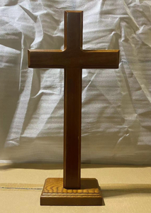 Decoración <span class=keywords><strong>de</strong></span> mesa cruzada <span class=keywords><strong>de</strong></span> madera <span class=keywords><strong>de</strong></span> nuevo diseño para iglesia cristiana escuela dominical Primera Comunión bautismo decoración boda tiempo <span class=keywords><strong>de</strong></span> oración - Product Image 2