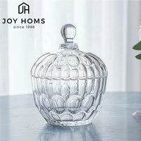 Petits pots en verre cristal avec couvercles 300 ml – Décoration intérieure, contenants de stockage alimentaire pour bonbons, snacks, bijoux, accessoires de cuisine – Vente en gros