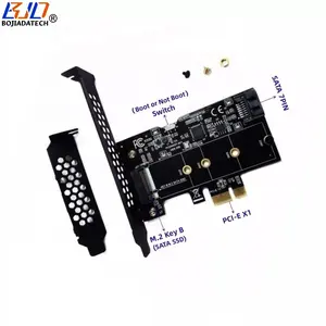 Desktop M.2 NGFF B-Key to PCI-E 1X Adapter Converter Card With Boot Function Support Install M2 SATA SSD