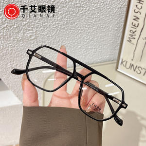 Nuevas gafas de ordenador TR90 con montura completa irregular, lentes antiluz azul para mujeres y hombres, gafas de moda estilo R6 1319A - Product Image 4