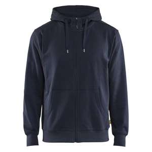 BLAKLADER - 336611588600S Sudadera con cremallera Azul marino oscuro-EAN 7330509910931 WORK HOODIES - Product Image 1