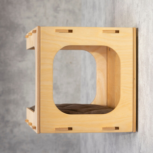 <span class=keywords><strong>Casa</strong></span> de madera hecha a mano para mascotas para tu <span class=keywords><strong>amado</strong></span> gato Cama de madera para gatos elegante y acogedora para mascotas - Product Image 5