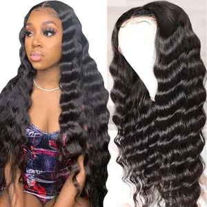 Hot Selling Indian Raw Bulk Hair 20 Inch Deep Wave Bulk Braiding Human Hair