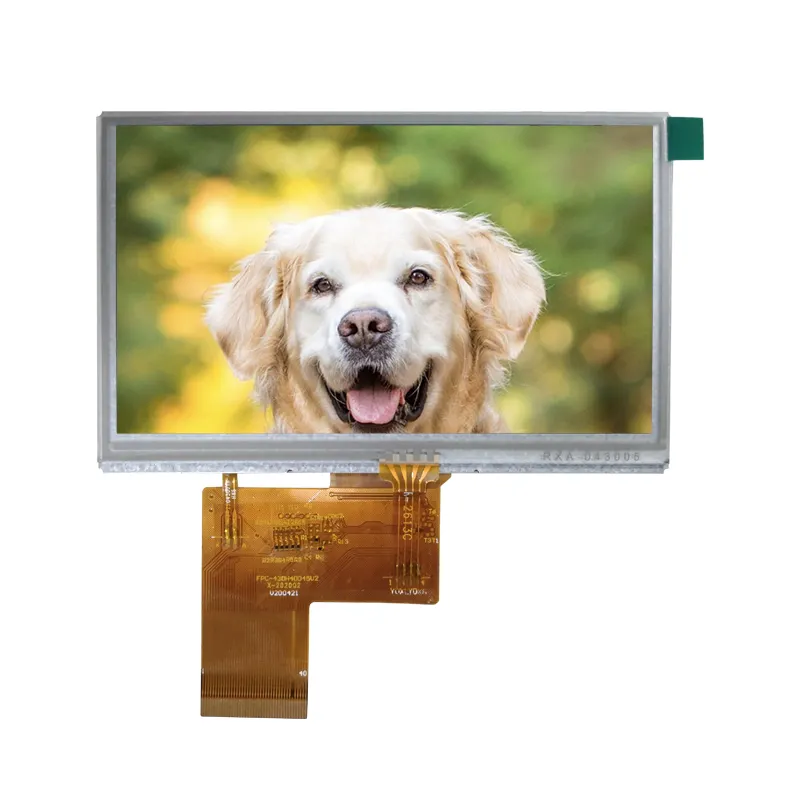 High Brightness 4.3 Inch 480*272 lcd panel Module White Led*7 tft lcd touch screen